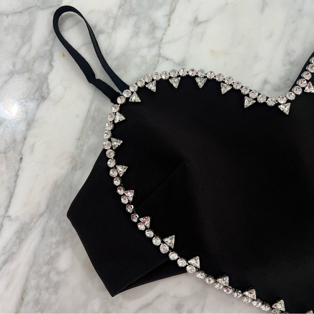 AREA Crystal Spike Heart Top - Picture 16 of 17